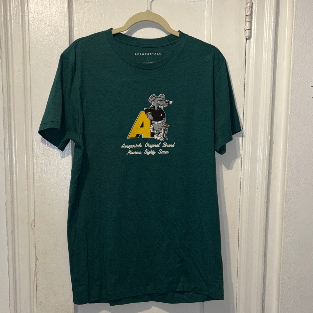 Aeropostale Dark Green Graphic Tee - Picture 1 of 3